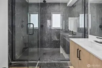 oversized luxe multi-head shower