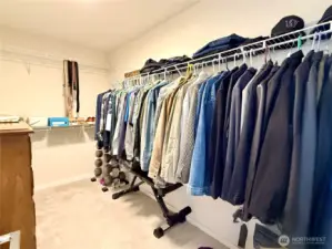Spacious walk-in Closet (on the left).