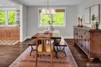 Dining Room opens to living room & kitchen