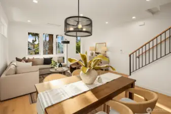 Photos of staged model home.
