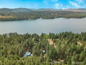 Lake views from the porches and just minutes from boat launch