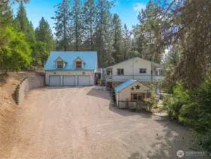 View of Home, Garage and Guest House