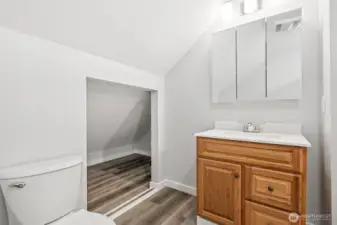 Primary suite bathroom.