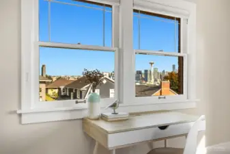 A nice place to do your homework- if you can focus on it, with that distracting view...