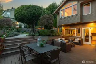 The back deck in the evening- magical!