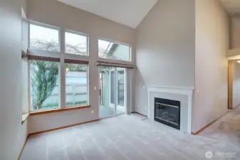 Vaulted ceiling through out the home enhance the natural light and spacious feel of the home.