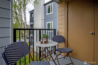 Deck includes easy access to your storage space.