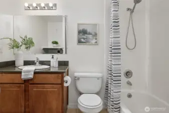 Two full baths, each with new showerheads.