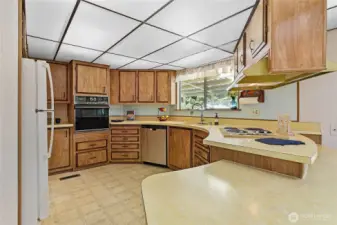 Plenty of elbow room in this fabulous kitchen.