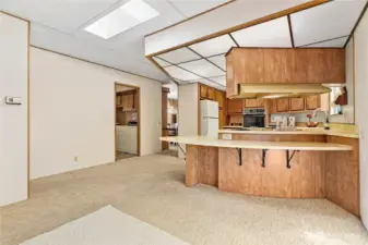 Bar seating for guests