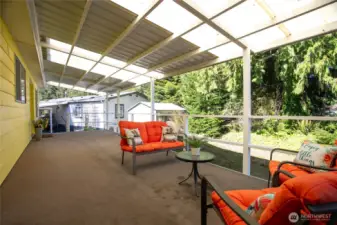 Plenty of room for gatherings rain or shine