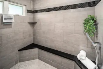 Walk-in Shower in Primary Suite