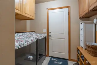 Utility room with garage access