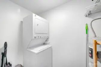 private laundry room off the kitchen