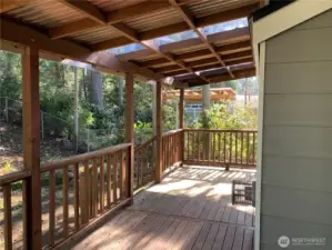 COVERED BACK DECK
