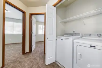Upstairs laundry room