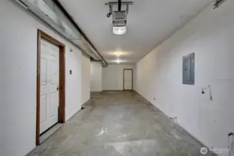 Opposite view of garage