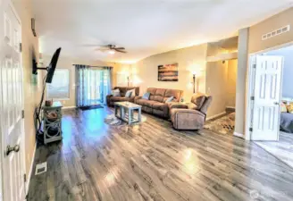Family room view.