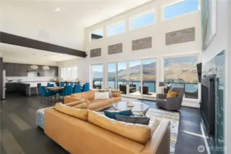 This is truly living in the view! 19' ceilings and double banks of windows flood the space with natural light. Although it was never in the rental program, if it was it would have been called Lighthearted, both for how it looks and how you feel being here!