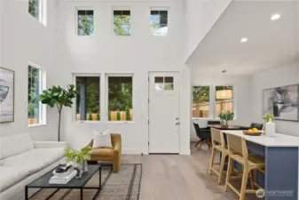 Photos of model home with similar floor plan