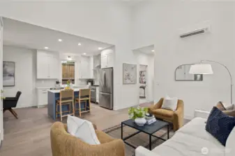 Photos of model home with similar floor plan