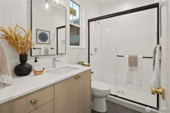Photos of model home with similar floor plan