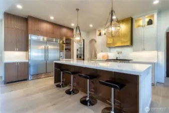 Extra Storage Behind Bar Seating