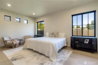 Transom Windows for Natural Light and Privacy