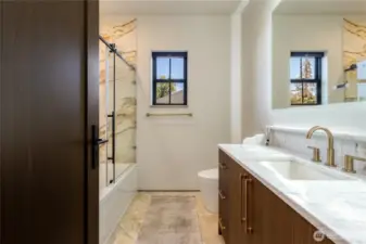 LED Mirrors in all Bathrooms