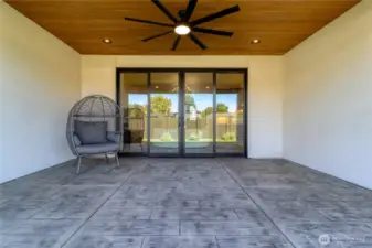 Stamped Concrete Covered Patio