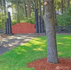 Gated entry driveway from Old Hwy 99. Between Tenino and 5 minutes to Grand Mound Exit 88 onto I-5