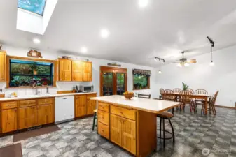 Lots of countertop prep space.