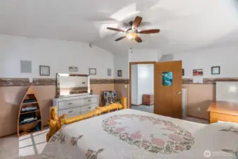 Spacious primary bdrm with bath