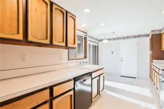 Kitchen with attached dining area