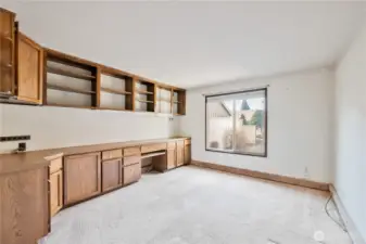 Bedroom currently being used as office