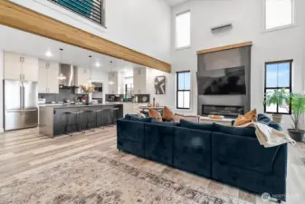 Light and Bright. Loft above