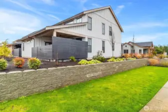 South side of property