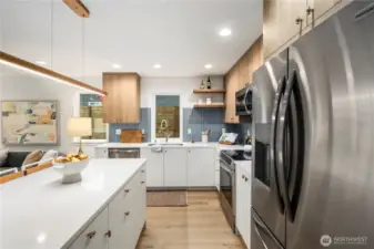 Cool light fixture spans the Island