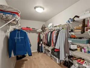 Master walk in closet