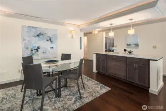 Another view of spacious dinning area