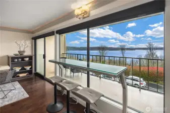 Built-in bar with views