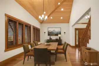 Virtually Staged Dining room
