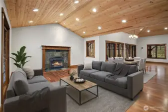 Virtually Staged living room