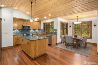 Perfect breakfast nook area off of the kitchen with great views of the Golf Course.