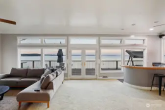 Main living room with views