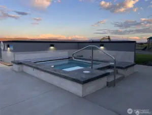 Huge outdoor hot tub