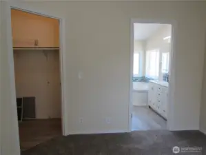 WALK-IN CLOSET IS GOOD SIZED & CUSTOM PRIMARY BATH.