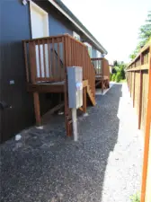 NEW DECKS W/ TREX, LAUNDRY ROOM & SLIDER, PRIVATE HUGE PATIO AT BACK END OF LOT.