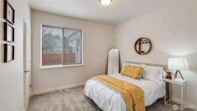 Convenient main floor bedroom offers the perfect space for guests, home office or even multi-gen living!