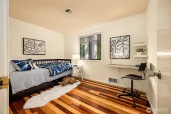 Bedroom #3 with the same, beautiful mixed hardwood floors